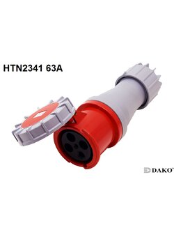 HTN2341 ปลั๊กตัวเมียกลางทาง 63A 400V IP67 6h