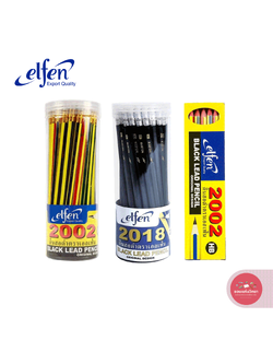 ดินสอไม้ Black Pencil เอลเฟ่น Elfen ดินสอดำ 2B HB จำนวน 1 กล่อง