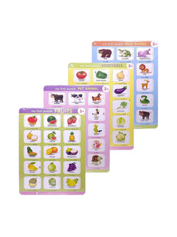 Jigsaw Puzzle ขนาด L My First Puzzle ตัวต่อจิ๊กซอว์การ์ตูนสำหรับเด็กเล็ก พร้อมถาดรอง ของเล่นเสริมการเรียนรู้ Wanna MagicLand6