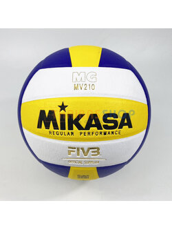(ของแท้ 100%) วอลเลย์บอล Mikasa MV210 ลูกวอลเลย์บอล Size 5 หนังอัด PU ของแท้ มี มอก.