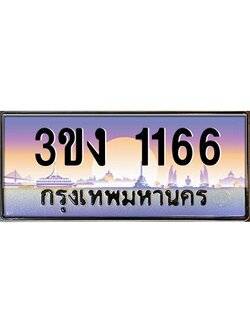 ทะเบียนรถ 1166 เลขประมูล 3ขง 1166 จากกรมขนส่ง