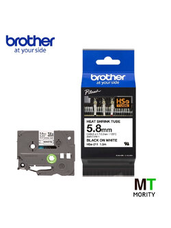 เทปท่อหด BROTHER HSE-211 - สำหรับสายเส้นผ่าศูนย์กลาง 1.7-3.2 mm