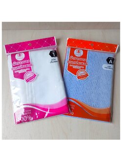 ผ้าขาวบางเย็บขอบ เบอร์ 1 (แพ็คชมพู)