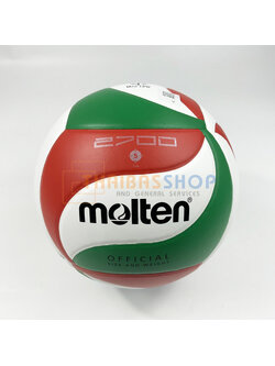 (ของแท้ 100%) ลูกวอลเลย์บอล Molten V5M2700 ลูกวอลเลย์บอล size 5 หนัง PVC กันน้ำ วอลเลย์บอล เหมาะกับสนามกลางแจ้ง