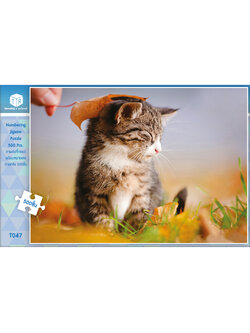 Jigsaw Puzzle ตัวต่อจิ๊กซอว์ 500 ชิ้น T047 Animals สัตว์ Cat รูปแมว MagicLand6