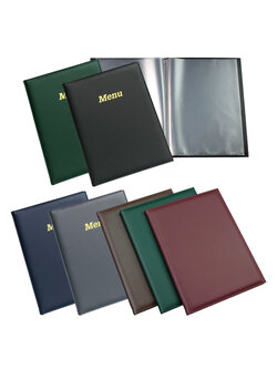 Synthetic Leather Menu Display Books