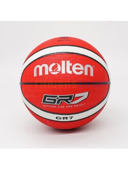 (ของแท้ 100%) ลูกบาส ลูกบาสเกตบอล molten BGR7-RW size 7 ของแท้ 100% มี มอก. บาสยาง