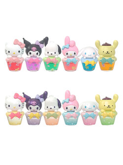 Gachapon Dopamine Drink Series Sanrio Moetch Bean mini กาชาปองซานริโอ กล่องสุ่มเครื่องดื่มโดพามีน การ์ตูนซานริโอขนาดเล็ก