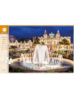 Jigsaw Puzzle ตัวต่อจิ๊กซอว์ 500 ชิ้น T011 Architecture สิ่งก่อสร้าง Monte Carlo Monaco รูปมอนติคาร์โล ประเทศโมนาโก MagicLand6