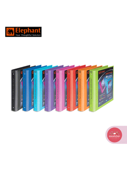 แฟ้มโชว์เอกสาร ตราช้าง Elephant แฟ้ม 3 ห่วง สันกว้าง 2 นิ้ว รุ่น No.444A4 จำนวน 1 แฟ้ม