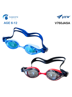 แว่นว่ายน้ำ View ของแท้ 100% รุ่น V760JASA เหมาะสำหรับเด็กอายุ 6-12 ปี เลนส์ช่วยป้องกันรังสี UV