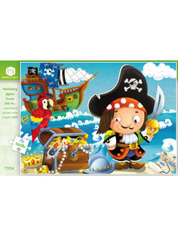 Jigsaw Puzzle ตัวต่อจิ๊กซอว์ 500 ชิ้น T004 Cartoon การ์ตูน Pirate Treasure รูปโจรสลัดและสมบัติ MagicLand6
