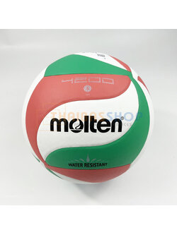 (ของแท้ 100%) ลูกวอลเลย์ Molten V5M4200 ของแท้ 100% ลูกวอลเลย์บอล ไม่ดูดซับน้ำ size 5 หนัง PU เหมาะกับสนามกลางแจ้ง