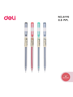 ปากกาเจล Gel Pen เดลี Deli ขนาด 0.5มม. A119 จำนวน 1 ด้าม