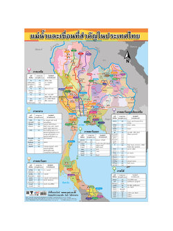 โปสเตอร์ความรู้ แม่น้ำและเขื่อนที่สำคัญในประเทศไทย No.403