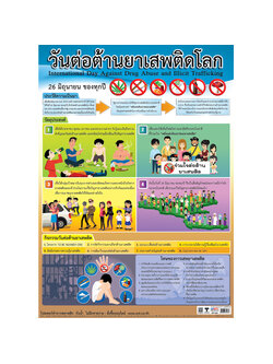 โปสเตอร์ความรู้ วันต่อต้านยาเสพติดโลก No.523