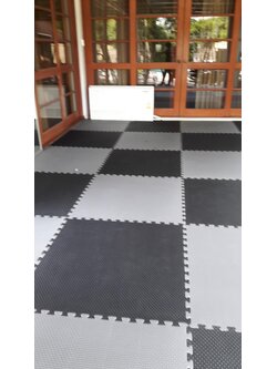 แผ่นยางจิ๊กซอว์ปูพื้น หนา 20 mm. กว้าง 100 cm.x 100 cm.