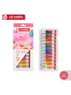 ชุดสีอะคริลิค Acrylic Color ทาเล้น Talens Art Creation 12มล. 12 สี จำนวน 1 กล่อง