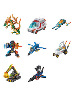 Block BIKKU Series 3 Vehicle World Set Variant ชุดตัวต่อบิคคุ ของเล่นเด็กลิขสิทธิ์แท้จากญี่ปุ่น ชุดที่ 3 มี 8 แบบ สินค้าลิขสิทธิ์ MagicLand6