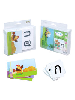 Thai Alphabet Flashcards Matching Games ET-216