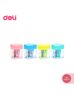 กบเหลาดินสอ Pencil Sharpener เดลี่ Deli รุ่น 0574 จำนวน 1 อัน (คละสี)