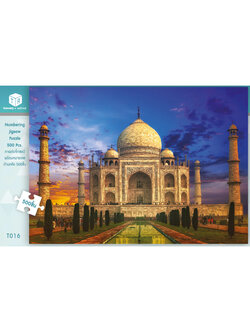 Jigsaw Puzzle ตัวต่อจิ๊กซอว์ 500 ชิ้น T016 Architecture สิ่งก่อสร้าง Taj Maha India รูปทัชมาฮาล ประเทศอินเดีย สิ่งมหัศจรรย์ของโลก MagicLand6