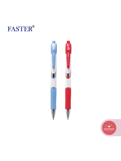 ปากกาลูกลื่น Ball Pen ฟาสเตอร์ Faster ขนาด 0.5มม. ชนิดกด รุ่น CX511 (น้ำเงิน/แดง) จำนวน 1 ด้าม