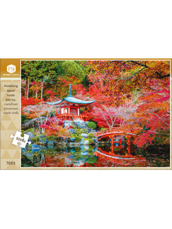 Jigsaw Puzzle ตัวต่อจิ๊กซอว์ 500 ชิ้น T065 Landscapes วิวธรรมชาติ Autumn Japan รูปฤดูใบไม้ร่วง ประเทศญี่ปุ่น MagicLand6