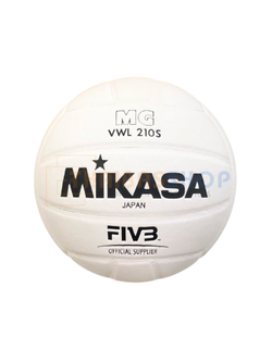 (ของแท้ 100%) วอลเลย์บอล Mikasa VWL210S ลูกวอลเลย์บอล Size 5 หนังอัด หนังสังเคราะห์ High Grade Synthetic Leather สีขาว มี มอก.