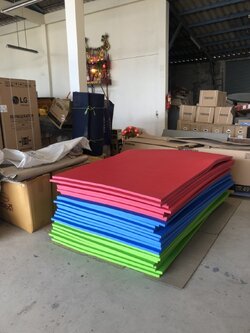 โฟมยางลอยน้ำสีสดต่างๆ หนา 40 mm.ขนาด130x240cm.