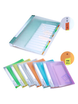 สมุดใส่บัตร 3 ห่วง A4 พร้อมซองใส่บัตรและอินเด็กซ์