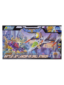 Block BIKKU Police Force PF-005 BATTLE! JET LANCER VS DRILL STRIKER ชุดตัวต่อบิคคุ โพลิส ฟอร์ส ของเล่นเด็กลิขสิทธิ์แท้จากญี่ปุ่น