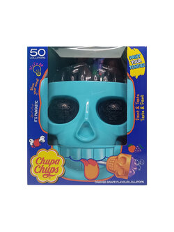 Chupa Chups Skull Halloween Lollipops ลูกอมจูปาจุ๊ปส์หัวกะโหลกฮาโลวีน อมยิ้มรุ่นพิเศษ