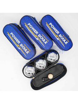 ลูกเปตอง เปตอง แข่งขัน ชุบโครเมียม Power Boule ชุด 3ลูก