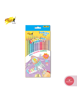 ดินสอสีไม้ Color Pencil ไอเพ้นท์ I-PAINT สีไม้ลบได้ 12 สี รุ่น IPPC-12P จำนวน 1 กล่อง