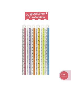 ไม้บรรทัดอลูมิเนียม Aluminium Ruler มีซ่า MESA ขนาด 12 นิ้ว รุ่น AR-12 จำนวน 1 อัน (คละสี)