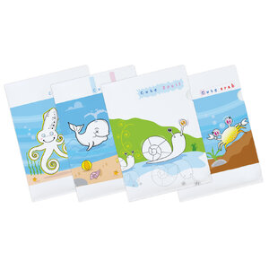 แฟ้มซอง A4 พิมพ์ลายสัตว์ทะเล