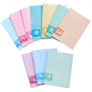 สมุดเขียน B5 ปกพลาสติก ลายสก็อตเล็ก