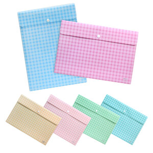 ซองกระดุม A4 ลายสก็อต