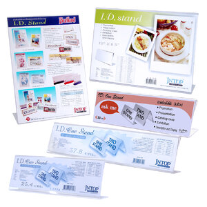 ป้ายอะคริลิค สีใส ขนาดใหญ่ No. L