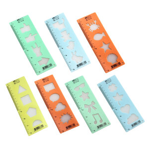 ไม้บรรทัดเทมเพลต 6.8x19ซม. ไอคอน