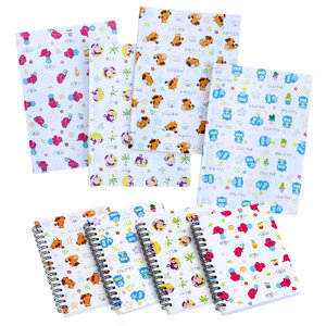 สมุดเขียน ปกพลาสติก ลายการ์ตูน