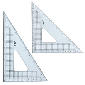 ไม้ฉากสามเหลี่ยมขอบฝังสแตนเลส