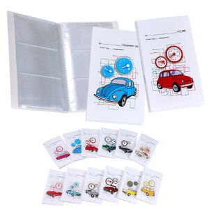 สมุดใส่การ์ด 60 ช่อง ชุด Cool Car