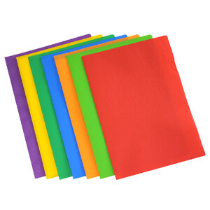 แฟ้มซอง A4 สีสด ลายลินิน 213Q