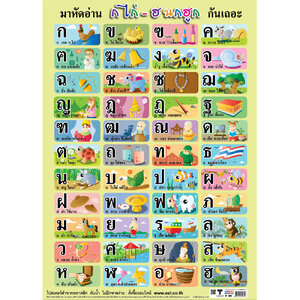 โปสเตอร์ความรู้ มาหัดอ่าน ก ไก่ - ฮ นกฮูก กันเถอะ No.069