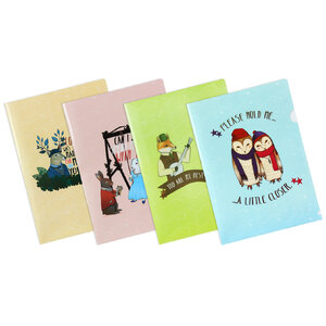 แฟ้มซอง A4 พิมพ์ลายวินเทจ