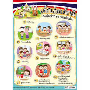 โปสเตอร์ความรู้ หน้าที่เด็กเอ๋ยเด็กดี No.467