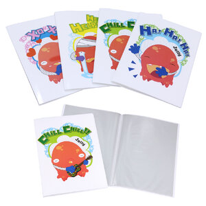 แฟ้มแคตตาล็อก A4 ปกลายเจลลี่