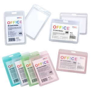 ป้ายชื่อ ID Card Holder สีใส ใส่บัตร 2ด้าน